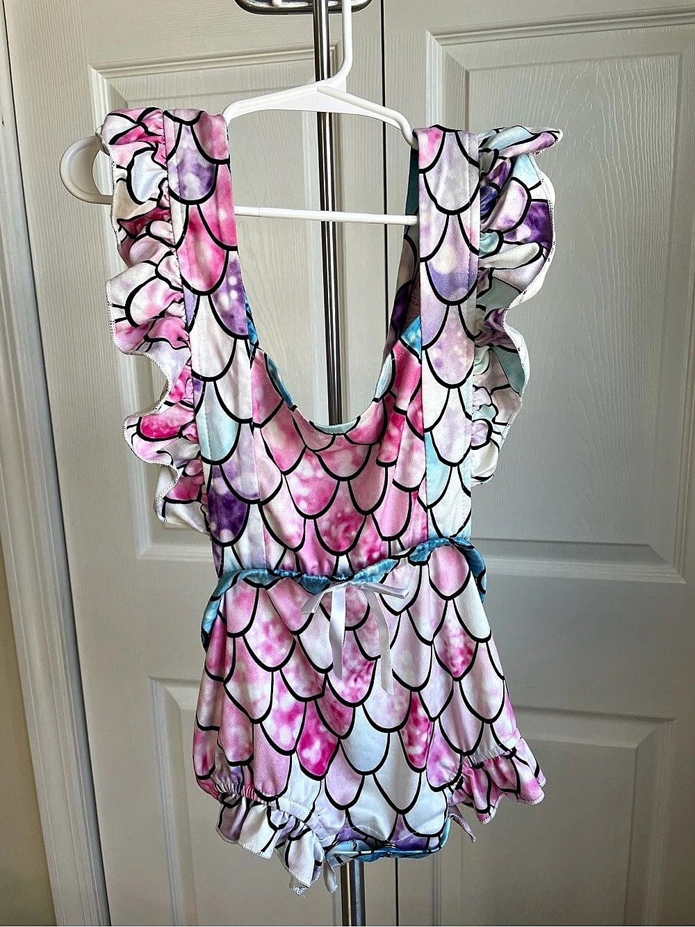 Mermaid Splash Ruffle Toddler Bathingsuit 3T